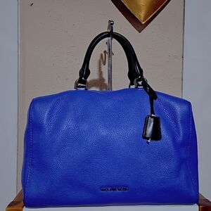 Michael Kors Large Blue Leather Kirby Women's Bag
